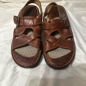 Born Brown Leather Sandals